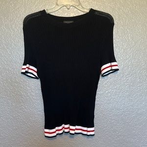 Women’s L black rag & bone tight short sleeve t-shirt.